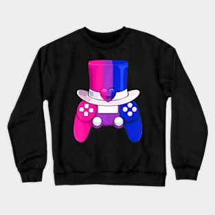 Video-game Bisexual Controller LGBT-Q Subtle Bi Pride Flag Crewneck Sweatshirt